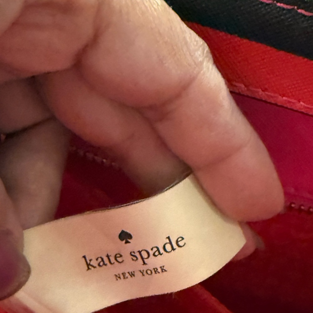 Kate Spade Multicolor Striped Tote and Matching Wallet EUC - Picture 9 of 15